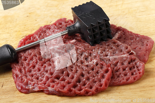 Image of Meat mallet and minute steaks