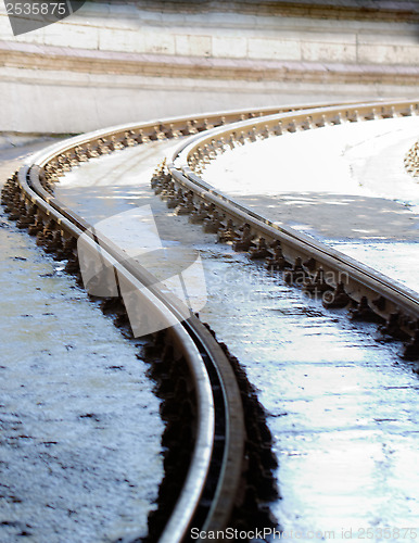 Image of Rail track going into the distance