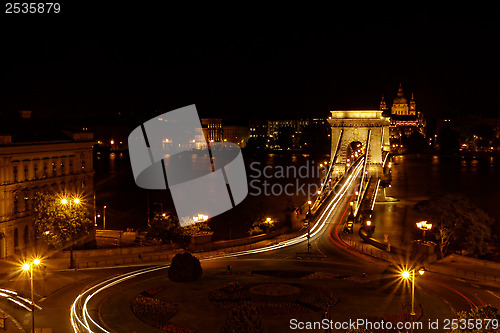 Image of Night image of the hungarian chain Bridge