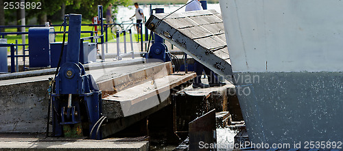 Image of Ferry in the harbor