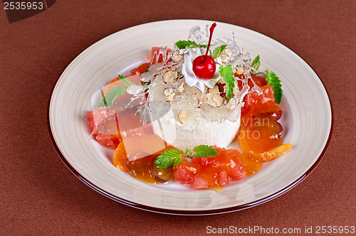 Image of tasty dessert