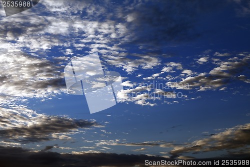 Image of Sky with clouds at nice summer evening 