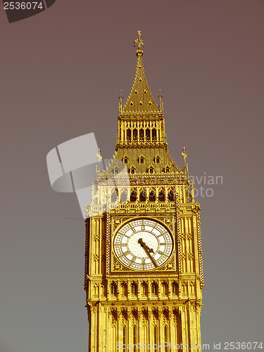 Image of Retro looking Big Ben