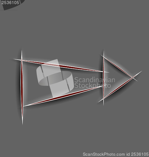 Image of Paper cut arrow