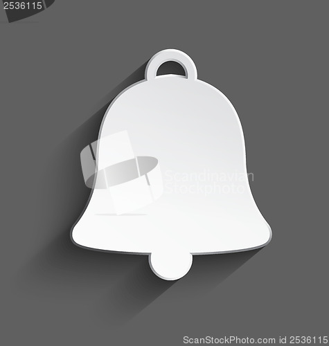 Image of White 3d Christmas bell