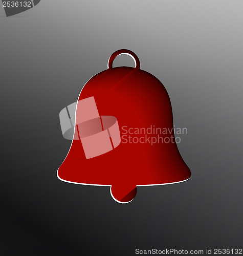Image of Christmas bell cut of paper