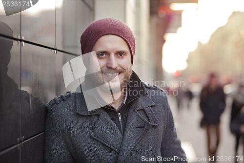 Image of Young man smiling