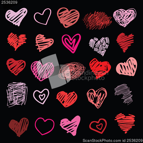 Image of Love. Heart illustration isolated.