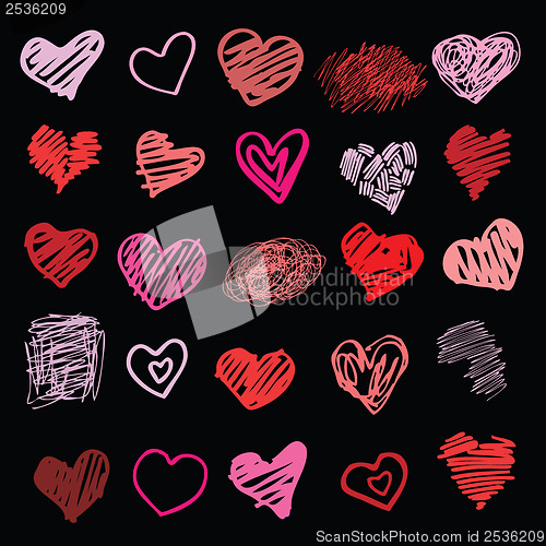 Image of Love. Heart illustration isolated.