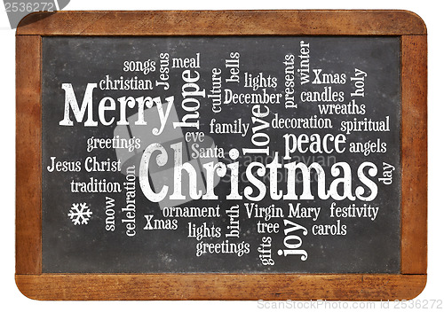 Image of Merry Christmas word cloud