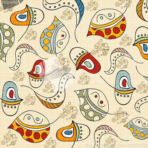 Image of  seamless pattern with leaf