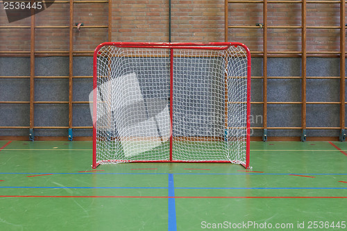 Image of Small goal in a school gym
