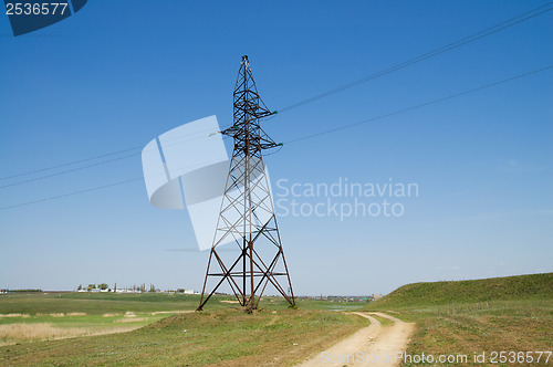 Image of power transmission tower