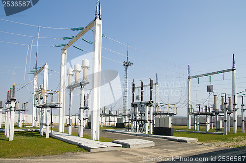 Image of part of high-voltage substation