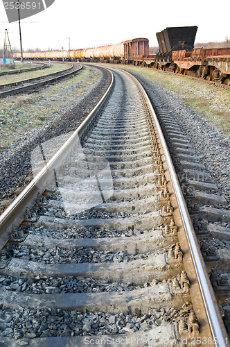 Image of  railroad to horizon