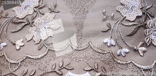 Image of Silver textile