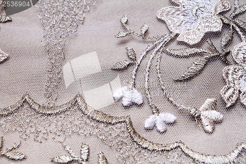 Image of Silver textile