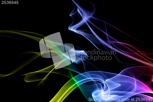 Image of Multicolored smoke