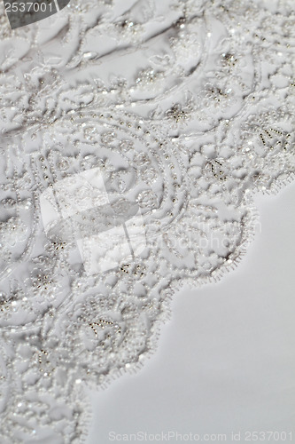 Image of Detail of wedding dress
