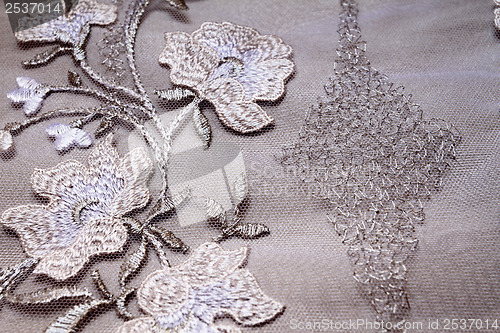 Image of Silver textile