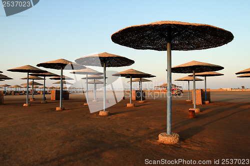 Image of Beach parasols - Egypt