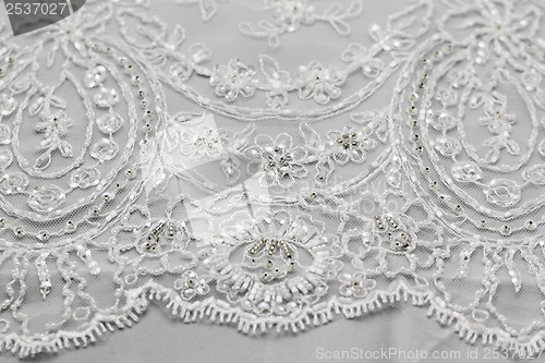Image of Detail of wedding dress
