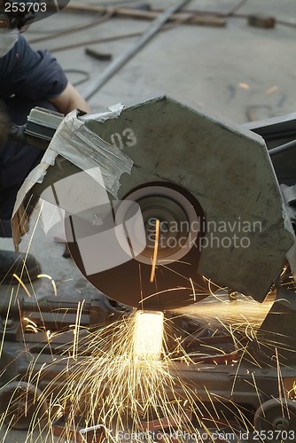 Image of Rotating steel cutter
