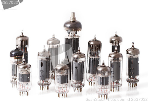 Image of Glass vacuum radio tubes