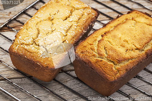 Image of freshly baked coconut bread