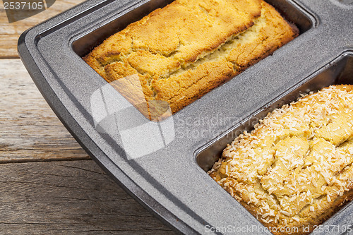 Image of freshly baked coconut bread