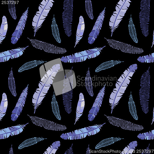 Image of Feather seamless background.