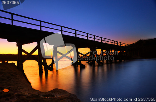 Image of The pier bridge to Bare Island