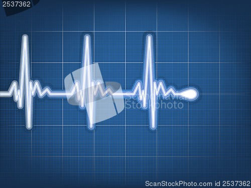 Image of Abstract heart beats cardiogram. EPS 10