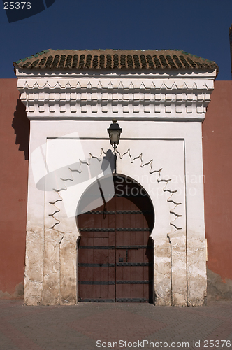 Image of Doorway into Marrakech morocco