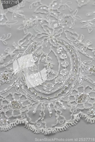 Image of Detail of wedding dress