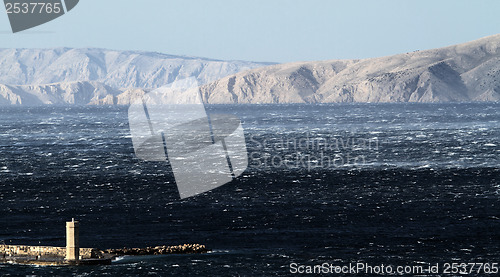 Image of Raging sea with furious waves