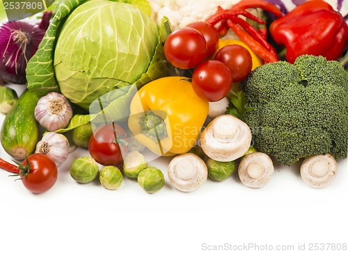 Image of Collection of fresh vegetables