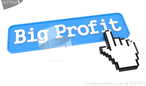 Image of Big Profit Button with Hand Cursor.