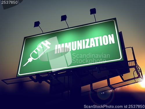 Image of Immunization - Billboard on the Sunrise.