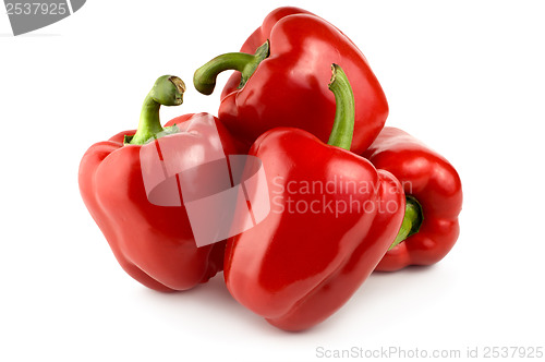 Image of Four red pepper