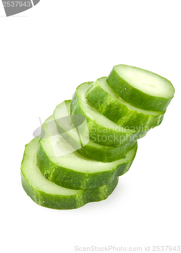 Image of Fresh cut cucumber