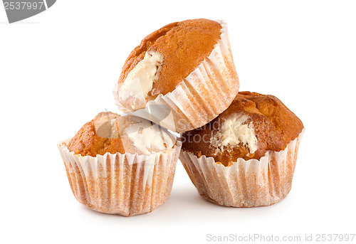 Image of Cakes in cup isolated