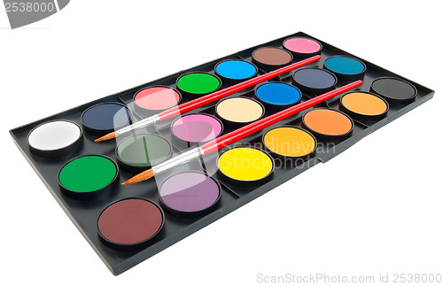 Image of Colours and brush