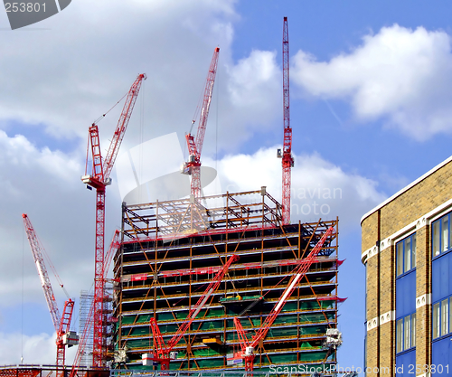 Image of Construction cranes