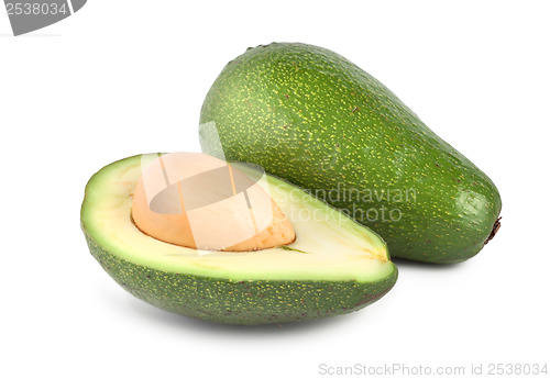 Image of Tropical fruit avocado isolated