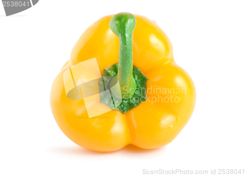 Image of Ripe raw yellow pepper