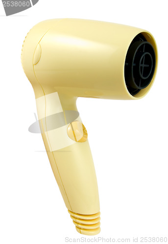 Image of Yellow hair dryer