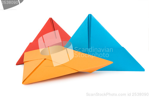 Image of Papers hats isolated