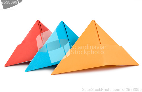 Image of Colored paper hat isolated 