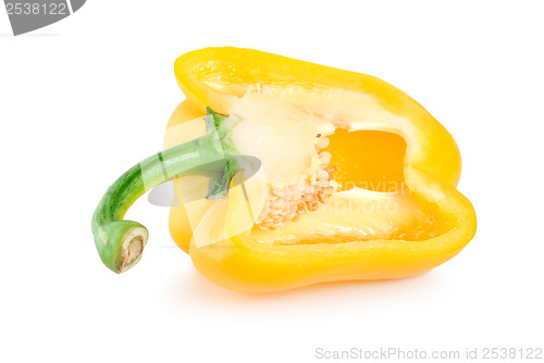 Image of Cutting the yellow pepper